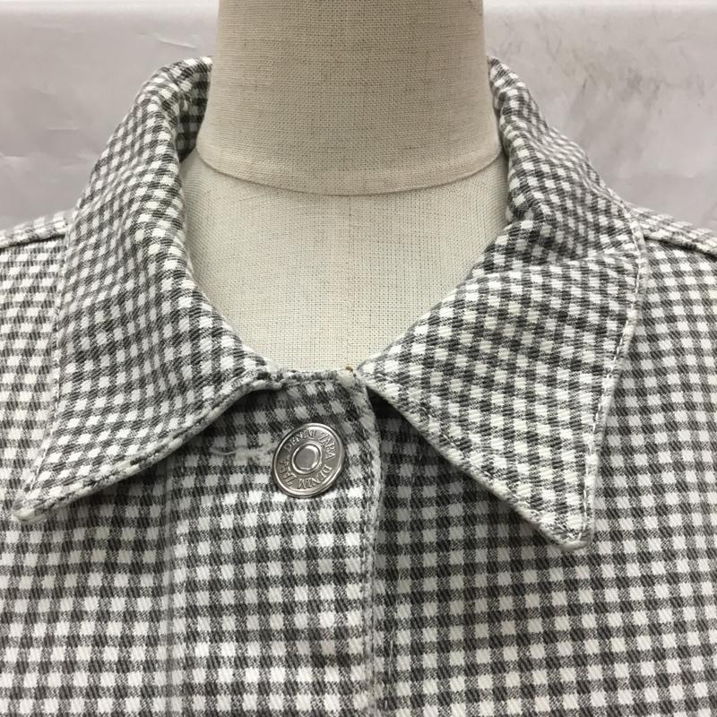 ザラ ZARA ジャケット、上着 ジャケット、ブレザー カジュアルジャケット カラージャケット ポケットジャケット アウター S チェック 白 / ホワイト / X 黒 / ブラック / レディース USED 古着 中古 10115791