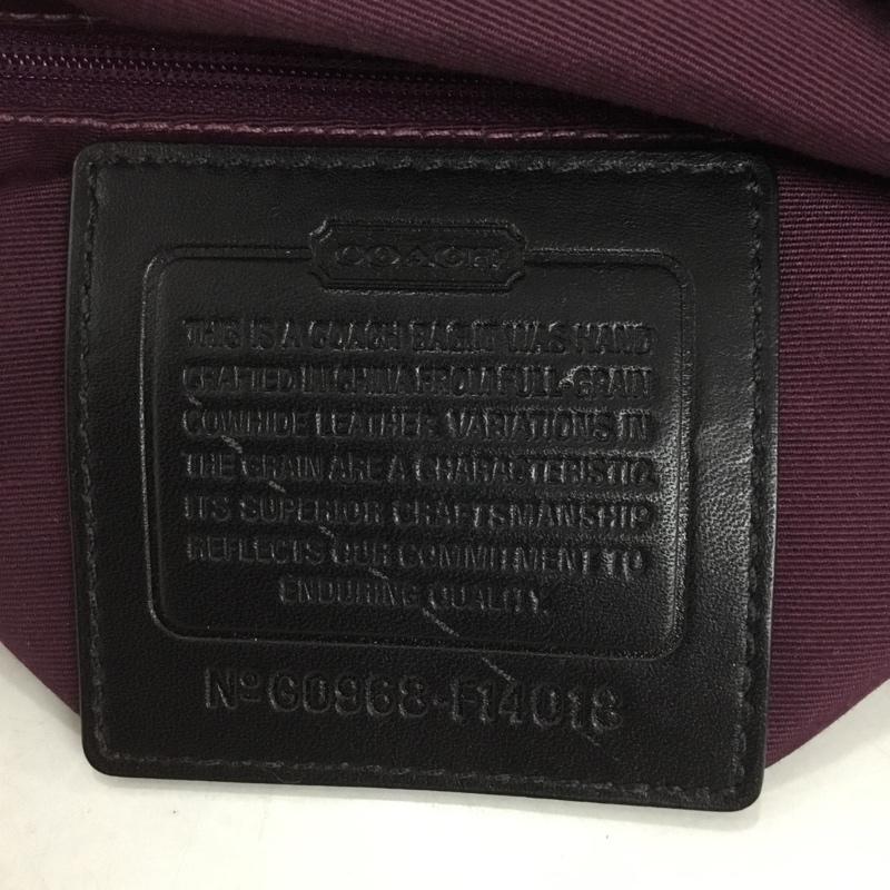 コーチ COACH トートバッグ トートバッグ F14018 無地 黒 / ブラック / レディース USED 古着 中古 10133243