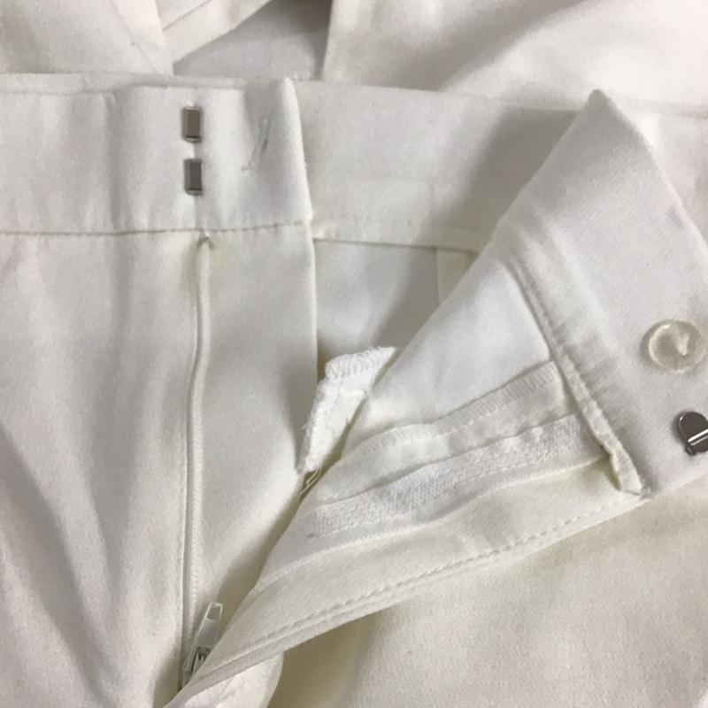 ザラ ZARA パンツ スラックス スリムパンツ ストレッチパンツ カジュアルパンツ S 無地 白 / ホワイト / レディース USED 古着 中古 10129531