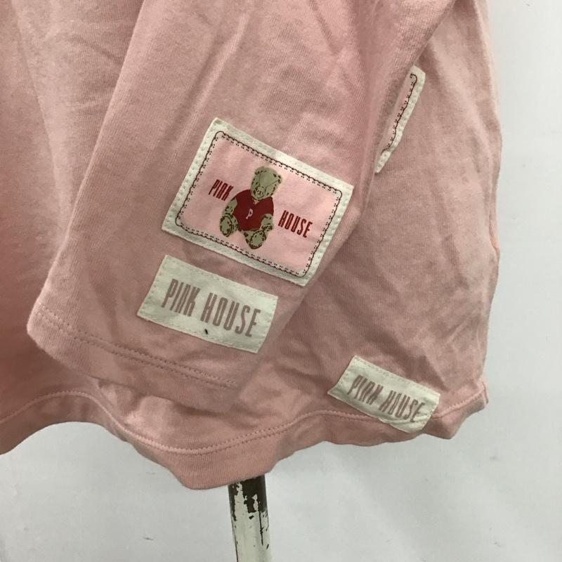 ピンクハウス PINK HOUSE カットソー 長袖 長袖カットソー クルーネックカットソー ロングスリーブカットソー プリントTシャツ L ロゴ、文字 桃 / ピンク / レディース USED 古着 中古 10117319