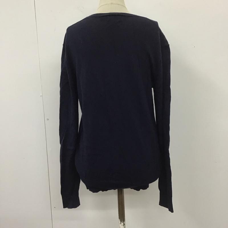 ポロラルフローレン POLO RALPH LAUREN ニット、セーター 長袖 Vネック S 無地 紺 / ネイビー /  レディース USED 古着 中古 10110251