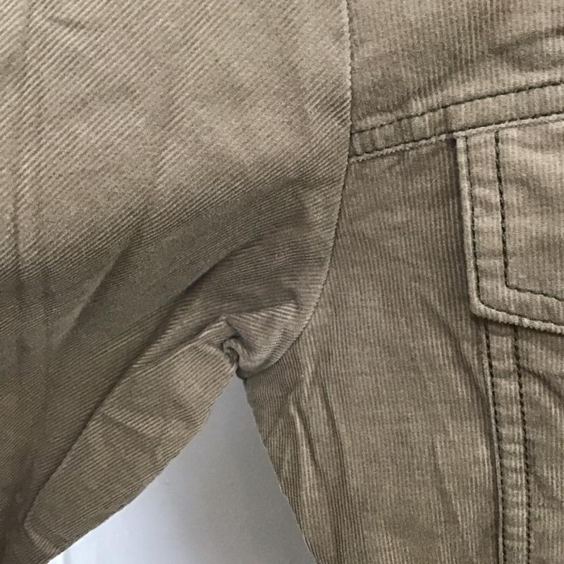 ダブルクローゼット w closet シャツ、ブラウス 長袖 303918 コーデュロイ 後ろリボン オープンカラーシャツ BIGシャツ FREE 無地 茶 / ブラウン / レディース USED 古着 中古 10108397