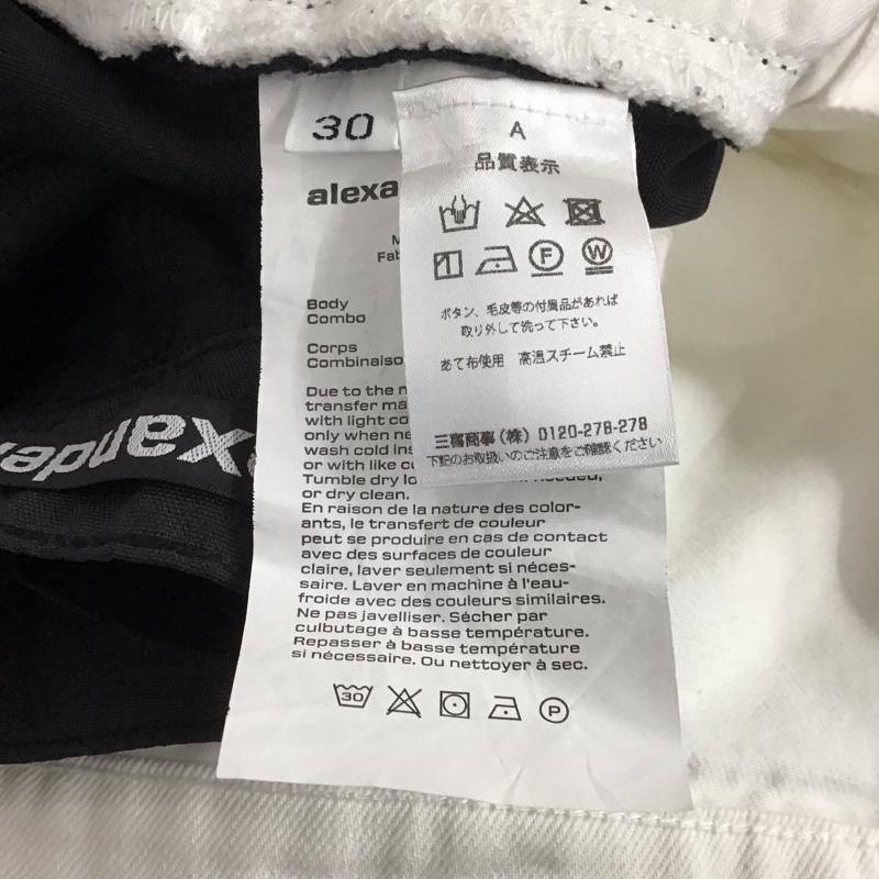 アレキサンダーワン ALEXANDER WANG パンツ ワークパンツ、ペインターパンツ hybrid cargodenim バイカラーパンツ ワイドパンツ 30インチ 無地 白 / ホワイト / X 黒 / ブラック /  メンズ USED 古着 中古 10124270