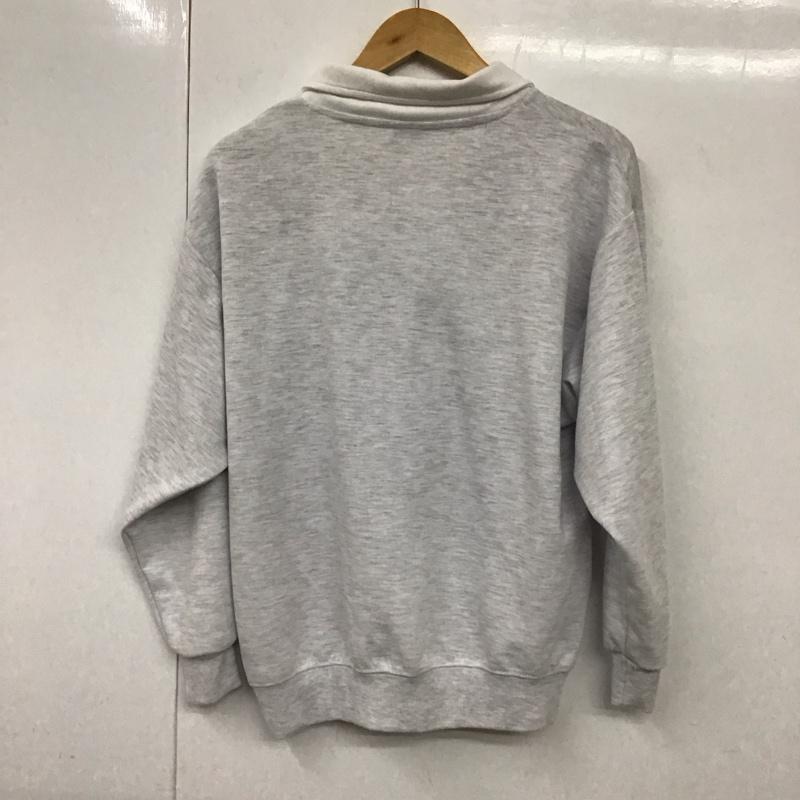 リーボック Reebok トレーナー 長袖 Y6522RR 襟付き M ロゴ、文字 灰 / グレー / レディース USED 古着 中古 10130620