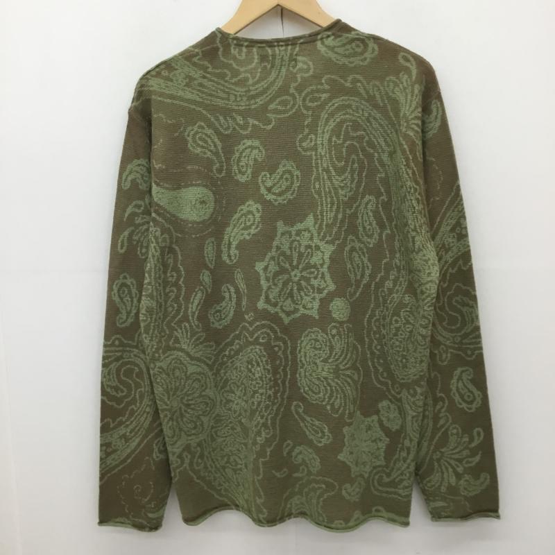 ステューシー STUSSY ニット、セーター 長袖 PAISLEY SWEATER ペーズリーセーター M ペイズリー 緑 / グリーン / メンズ USED 古着 中古 10135820