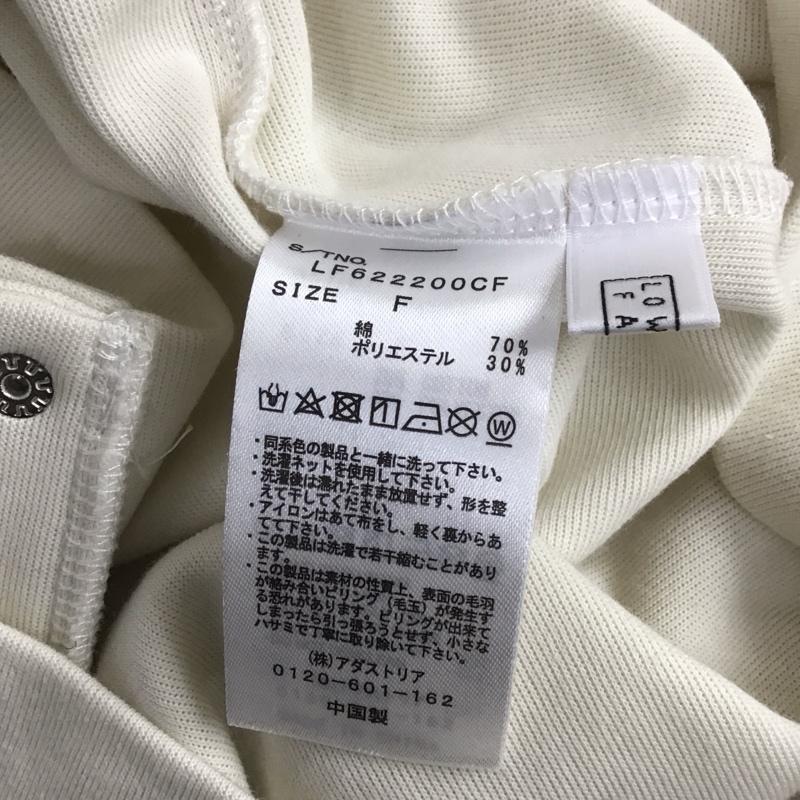 ローリーズファーム LOWRYS FARM カーディガン 長袖 LF622200CF スウェットカーディガン FREE 無地 アイボリー / アイボリー / レディース USED 古着 中古 10108169