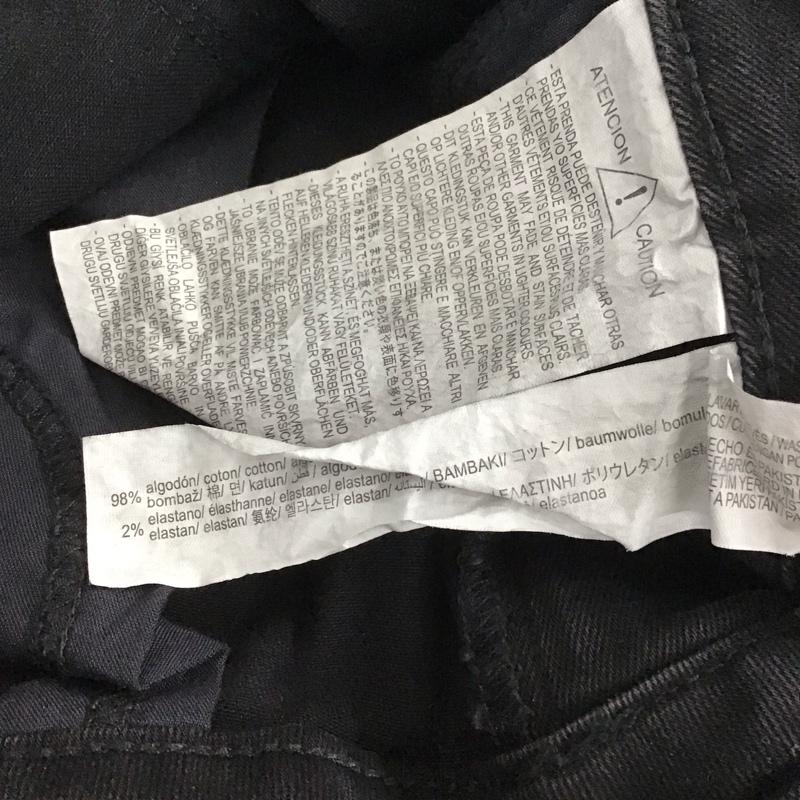 ザラ ZARA パンツ デニム、ジーンズ 38 無地 黒 / ブラック / レディース USED 古着 中古 10137884