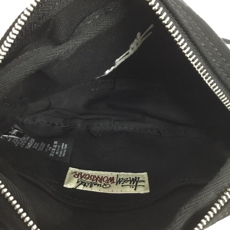 ステューシー STUSSY ショルダーバッグ ショルダーバッグ 134255 CANVAS POUCHショルダーバッグ ロゴ、文字 黒 / ブラック / メンズ USED 古着 中古 10137421