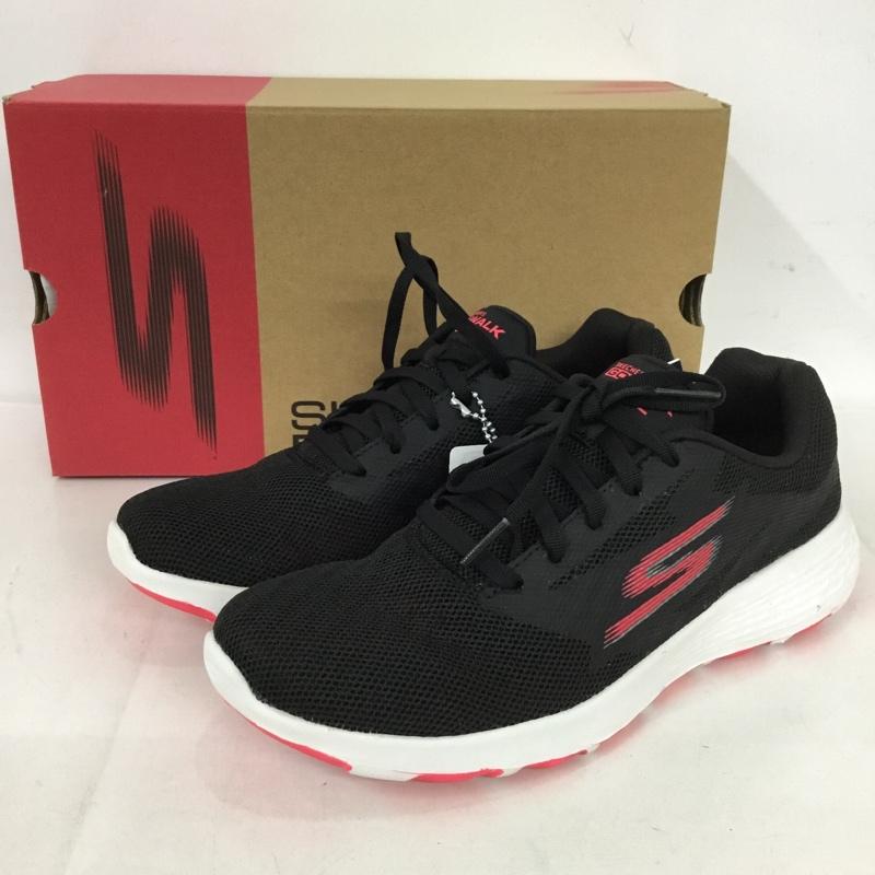 スケッチャーズ SKECHERS スニーカー スニーカー 15651 BKHP GO WALK COOL 23cm 箱有 23.0cm ロゴ、文字 黒 / ブラック / X 白 / ホワイト / X 桃 / ピンク / レディース USED 古着 中古 10128144