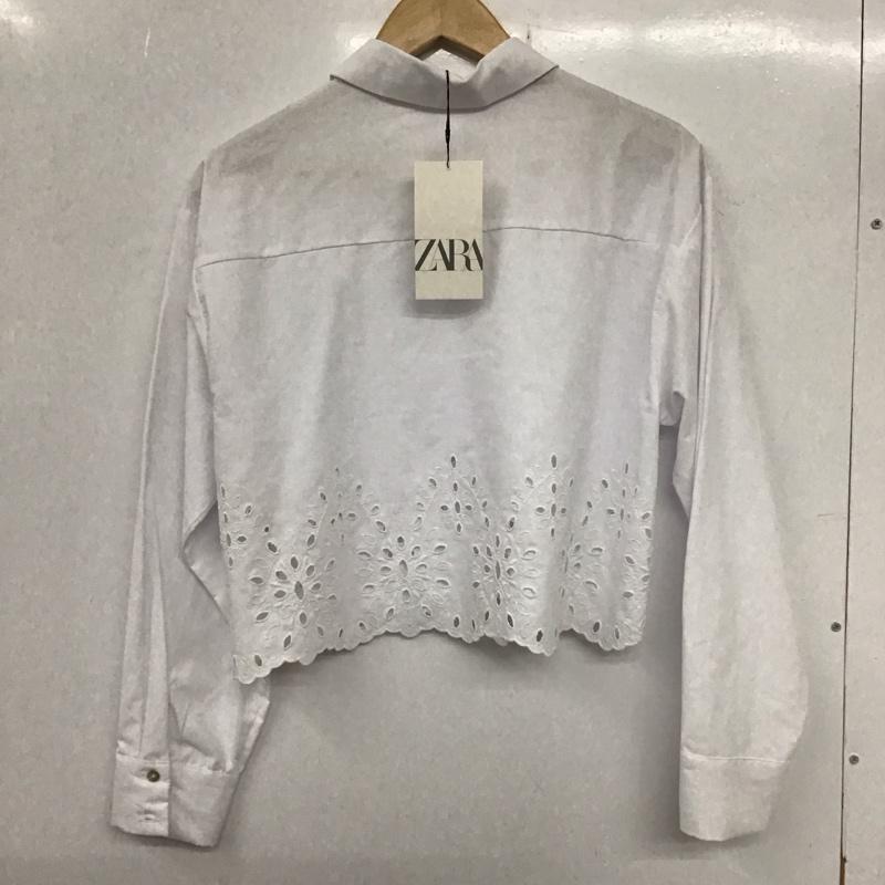 ザラ ZARA シャツ、ブラウス 長袖 3564/078/250 XS 無地 白 / ホワイト / レディース USED 古着 中古 10134670