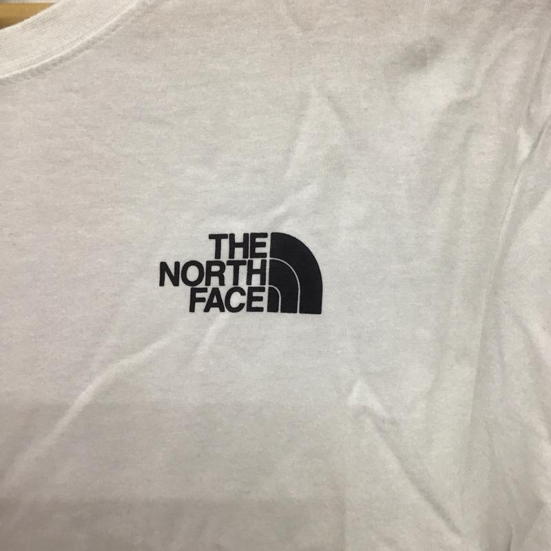 ザノースフェイス THE NORTH FACE Tシャツ 半袖 半袖カットソー プリントTシャツ クルーネックカットソー M ロゴ、文字 白 / ホワイト / メンズ USED 古着 中古 10136578