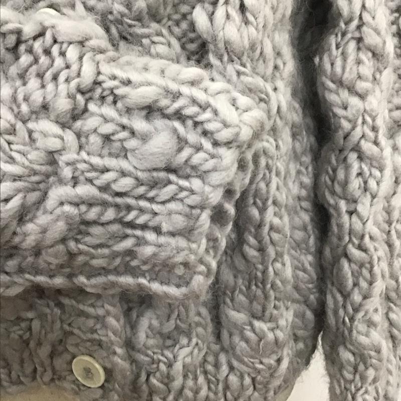 ジャーナルスタンダード JOURNAL STANDARD カーディガン 長袖 20-080-400-1200-3-0 前開カーディガン 長袖厚手ニットカーディガン 無地 灰 / グレー / レディース USED 古着 中古 10107730
