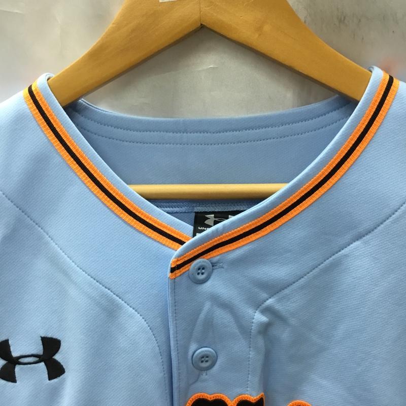アンダーアーマー UNDER ARMOUR トップス トップス ジャイアンツ レプリカユニホーム 巨人 村田 MURATA 25 L ロゴ、文字 水色 / ライトブルー / X 黒 / ブラック / X 橙 / オレンジ / メンズ USED 古着 中古 10117814