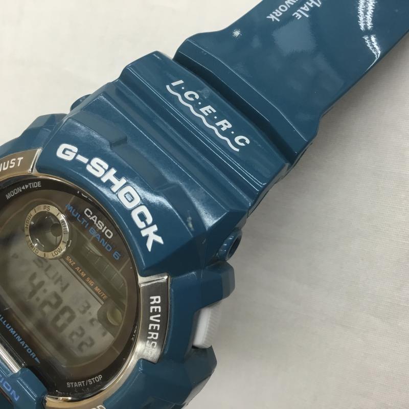 ジーショック G-SHOCK 腕時計 デジタル Love The Sea And The Earth 2012 イルカ クジラ モデル GWX-8900K ロゴ、文字 青 / ブルー / メンズ USED 古着 中古 10108208