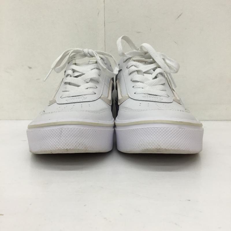 バンズ VANS スニーカー スニーカー ISSAC イサック V3942 24.5cm ロゴ、文字 白 / ホワイト / X ベージュ / ベージュ / レディース USED 古着 中古 10136327
