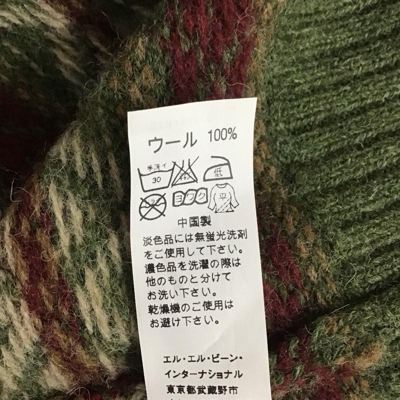 エルエルビーン L.L.Bean ニット、セーター 長袖 長袖ニットカットソー ニット セーター クルーネックニット S 総柄 マルチカラー / マルチカラー / メンズ USED 古着 中古 10112543