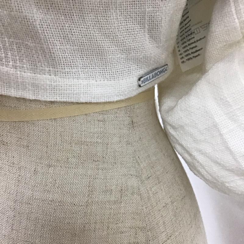 ビラボン BILLABONG カットソー 半袖 BA013-130 ショート丈 S 無地 白 / ホワイト /  レディース USED 古着 中古 10114244
