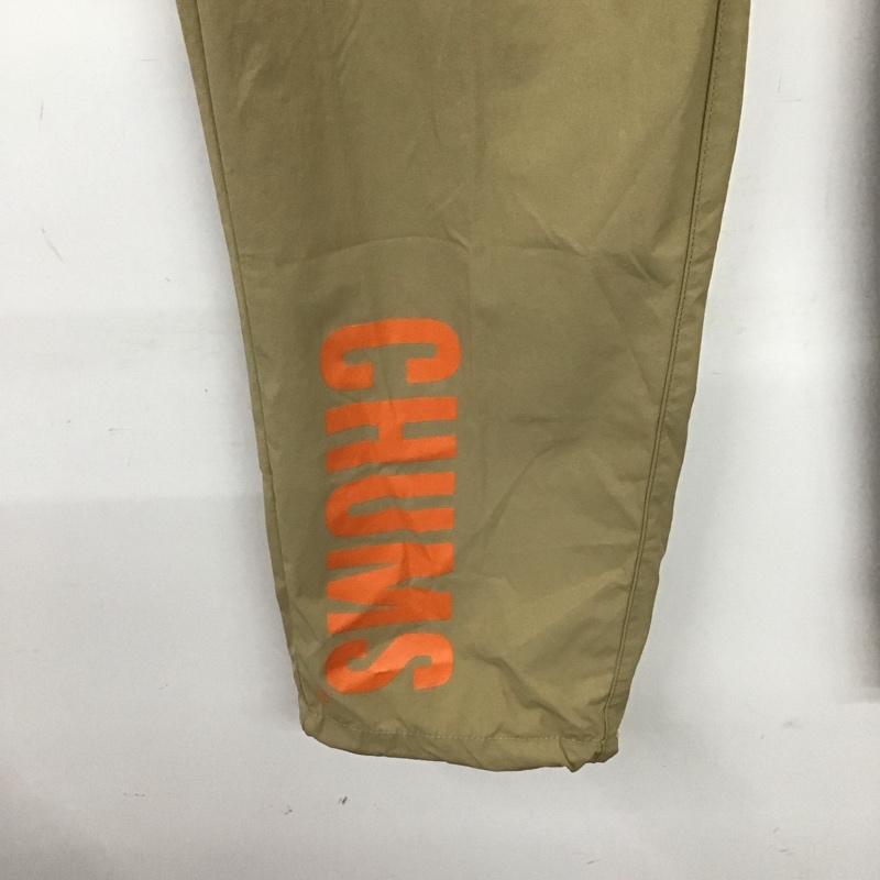 チャムス CHUMS パンツ ワークパンツ、ペインターパンツ ナイロンパンツ ワイドパンツ カジュアルパンツ M ロゴ、文字 黒 / ブラック / X ベージュ / ベージュ / メンズ USED 古着 中古 10135920