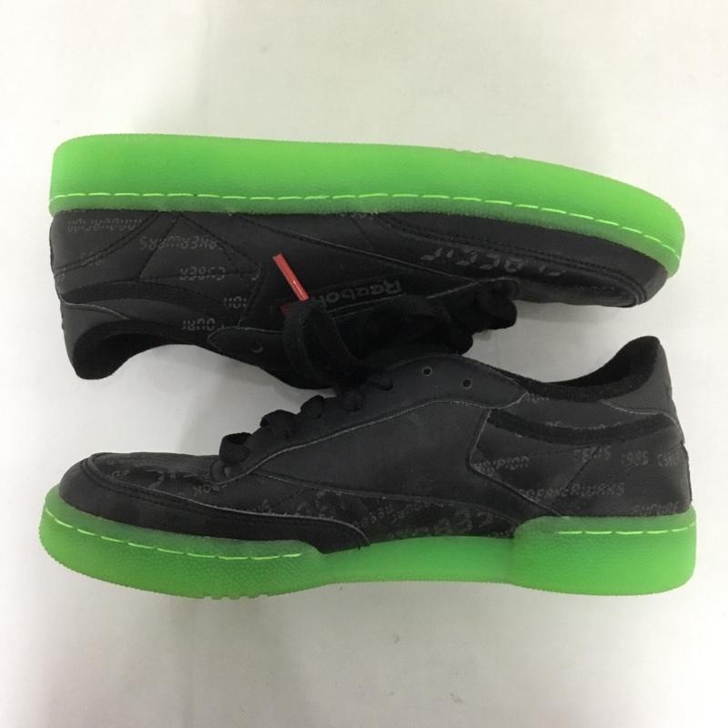 リーボック Reebok スニーカー スニーカー DV6476 CLUB C 85 CW サイバーウォーズ 23.5cm 23.5cm ロゴ、文字 黒 / ブラック / レディース USED 古着 中古 10124607