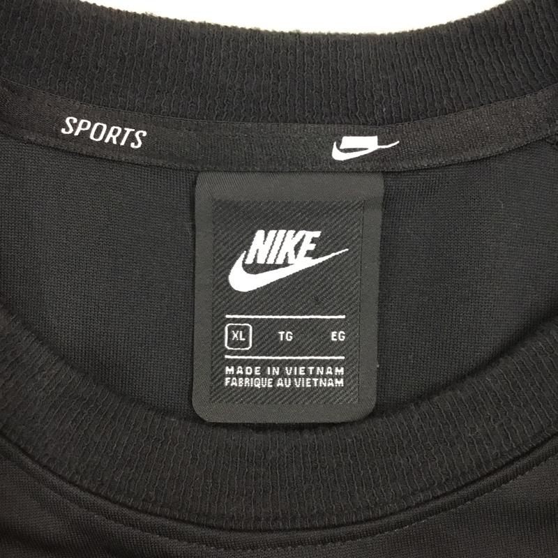 ナイキ NIKE トレーナー 長袖 CJ5084-010 スウェット XL ロゴ、文字 黒 / ブラック /  メンズ USED 古着 中古 10114246