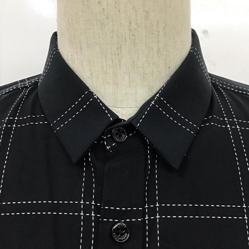 ヒューゴボス HUGO BOSS シャツ、ブラウス 長袖 長袖シャツ チェックシャツ カラーシャツ 長袖カットソー L チェック 紺 / ネイビー /  メンズ USED 古着 中古 10110388