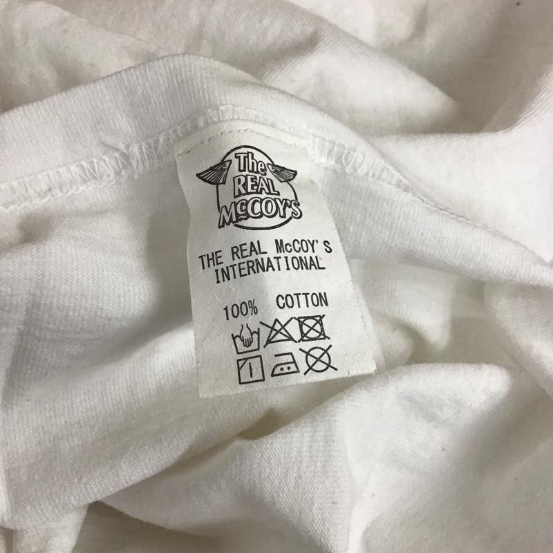 ザリアルマッコイズ THE REAL McCOY S Tシャツ 半袖 半袖 40 プリント 白 / ホワイト / メンズ USED 古着 中古 10115403