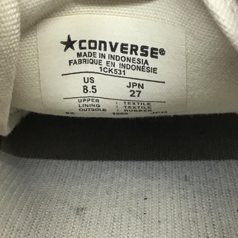 コンバース CONVERSE スニーカー スニーカー 1CK531 JACK PURCELL 27cm 27.0cm ロゴ、文字 白 / ホワイト / メンズ USED 古着 中古 10115829