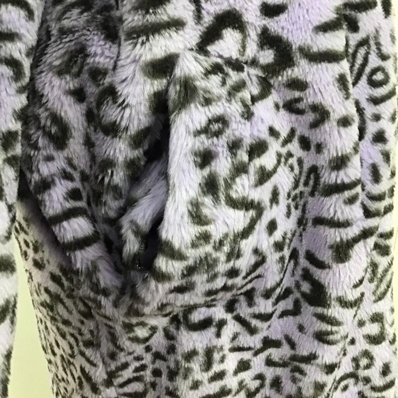 エックスガール X-girl ジャケット、上着 ジャンパー、ブルゾン 05194507 LEOPARDFURCOAT アウター カジュアルジャケット 2 ヒョウ柄・レオパード柄 紫 / パープル / レディース USED 古着 中古 10110235