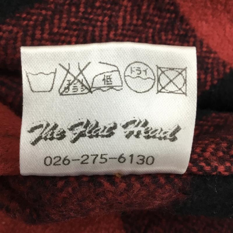 フラットヘッド The Flat Head シャツ、ブラウス 長袖 36 チェック 赤 / レッド / メンズ USED 古着 中古 10141440