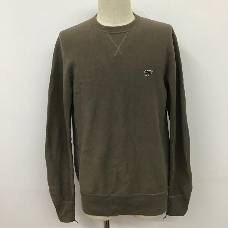 サイベーシックス SCYE BASICS トレーナー 長袖 5111-23502 ロゴワッペン 長袖スウェット トレーナー 40 ロゴ、文字 カーキ / カーキ / メンズ USED 古着 中古 10111639