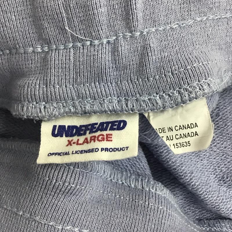 アンディフィーテッド UNDEFEATED パンツ ショートパンツ スウェットパンツ ハーフパンツ XL ロゴ、文字 水色 / ライトブルー /  メンズ USED 古着 中古 10123015
