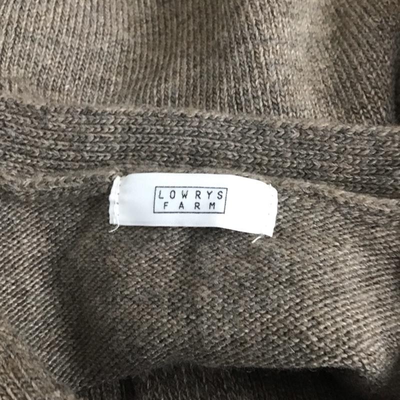 ローリーズファーム LOWRYS FARM ベスト ベスト FREE 無地 茶 / ブラウン / レディース USED 古着 中古 10128419