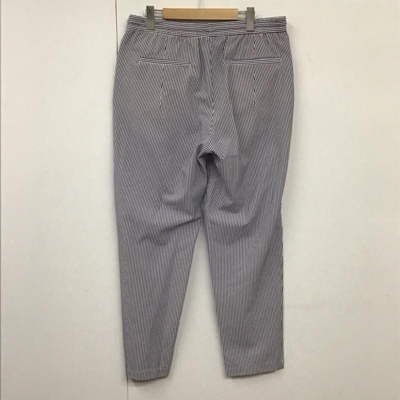 ザラ ZARA パンツ ワークパンツ、ペインターパンツ ワークパンツ ワイドパンツ カジュアルパンツ XL ストライプ 白 / ホワイト / X 水色 / ライトブルー / メンズ USED 古着 中古 10130744