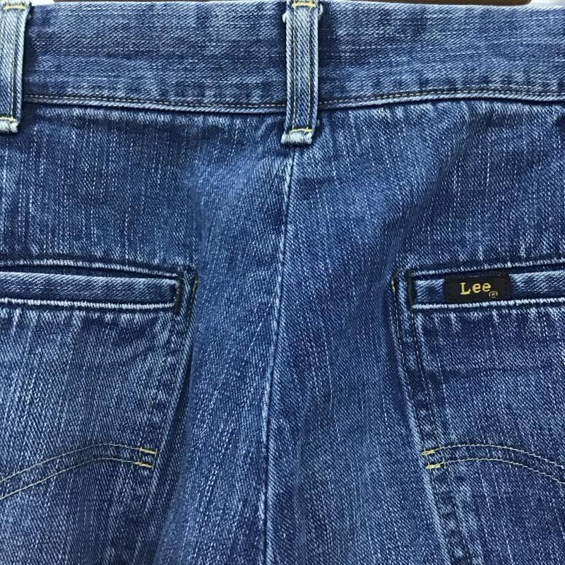 リー Lee パンツ デニム、ジーンズ デニムパンツ ストレートパンツ ワイドパンツ カジュアルパンツ S 無地 インディゴ / インディゴ /  メンズ USED 古着 中古 10121457