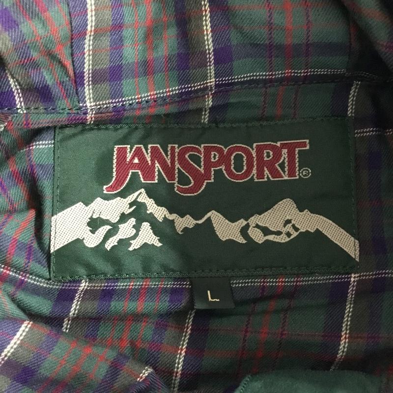 ジャンスポーツ JANSPORT ジャケット、上着 ジャンパー、ブルゾン JA-25505 マウンテンパーカー ナイロンジャケット L ロゴ、文字 緑 / グリーン / メンズ USED 古着 中古 10107040