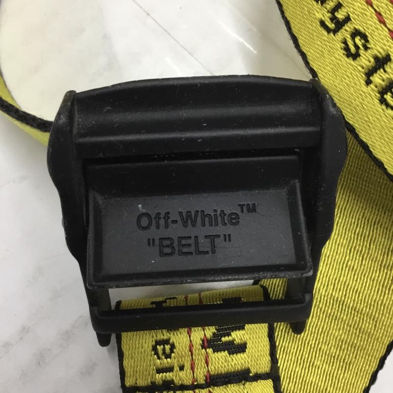 オフホワイト Off-White ベルト・バックル ベルト INDUSTRIAL BELT インダストリアルベルト ロゴ、文字 黄 / イエロー / X 黒 / ブラック / メンズ USED 古着 中古 10109865