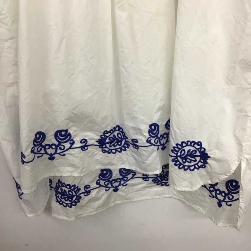 ザラ ZARA ワンピース ミニスカート 4786/282/250 刺しゅう入りミニワンピース S 刺繍 白 / ホワイト /  レディース USED 古着 中古 10133644
