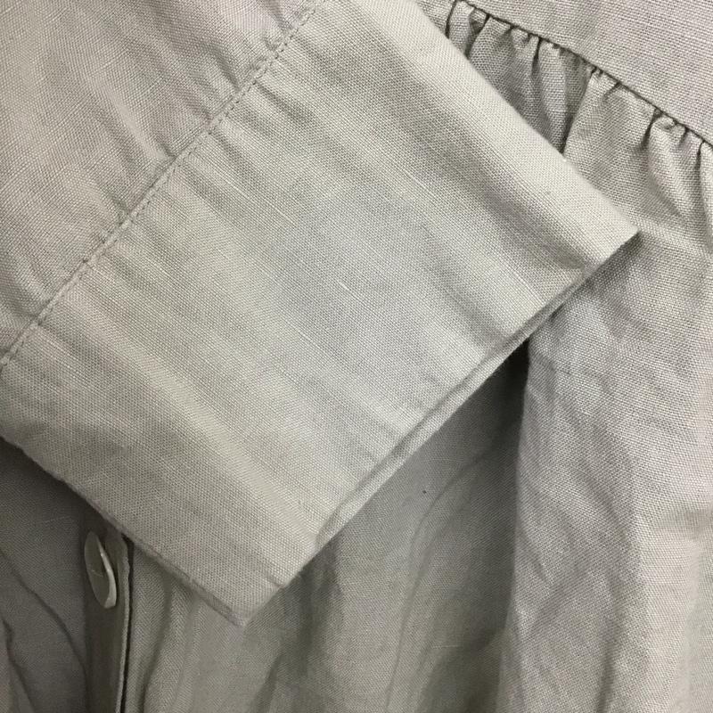 ザラ ZARA シャツ、ブラウス 七分袖 XS 無地 カーキ / カーキ / レディース USED 古着 中古 10130378