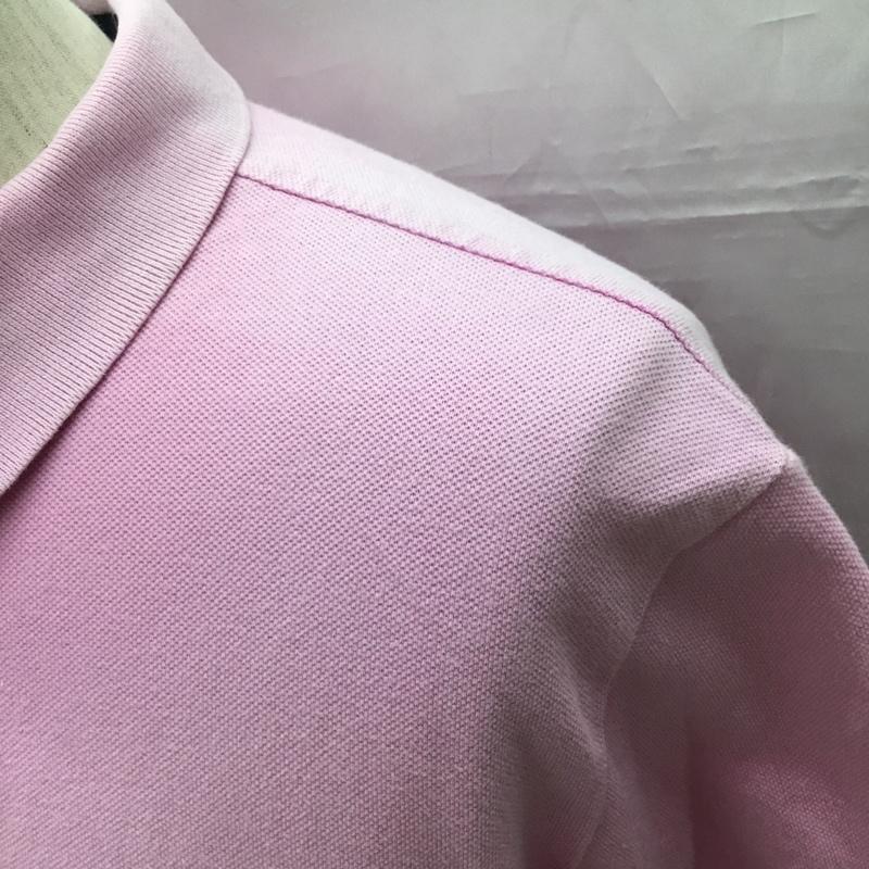 ポロバイラルフローレン Polo by RALPH LAUREN ポロシャツ 半袖 半袖ポロシャツ カラーシャツ 半袖カットソー XL ロゴ、文字 桃 / ピンク / メンズ USED 古着 中古 10109284