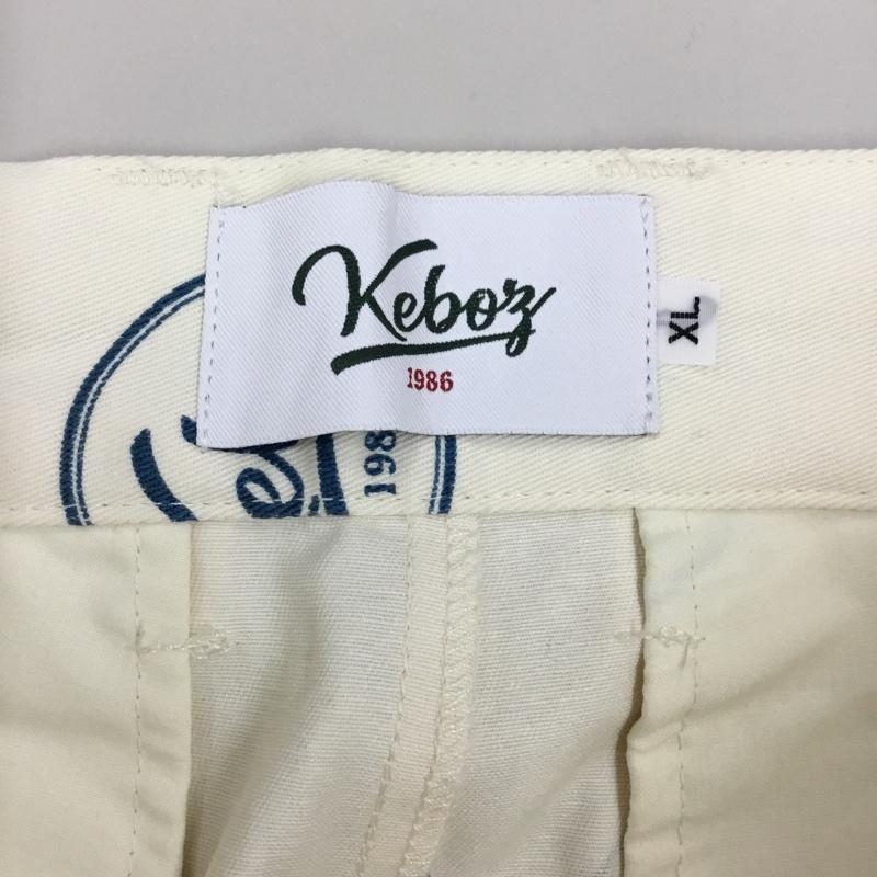 ケボズ KEBOZ パンツ ショートパンツ ショートパンツ ハーフパンツ カジュアルパンツ XL ロゴ、文字 オフホワイト / オフホワイト /  メンズ USED 古着 中古 10122894