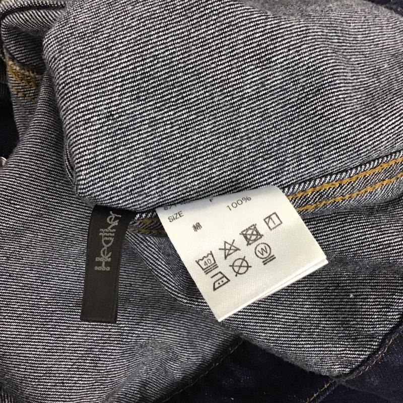 ヘザー Heather ジャケット、上着 ジャケット、ブレザー デニムジャケット FREE 無地 インディゴ / インディゴ / レディース USED 古着 中古 10129504