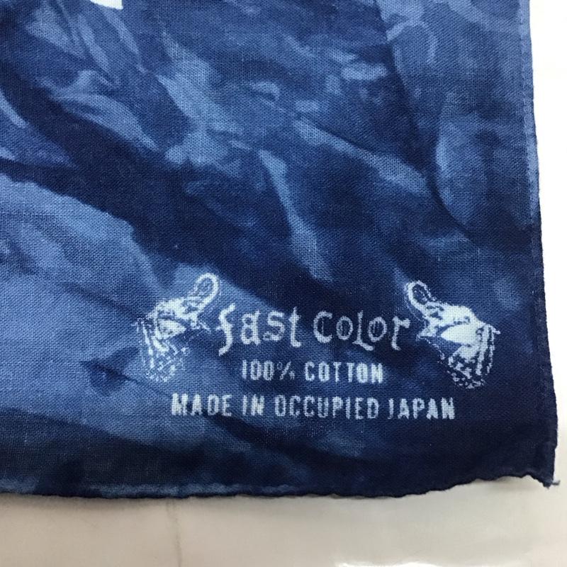 テンダーロイン TENDERLOIN ファッション小物 バンダナ ハンカチ ボルネオスカル タイダイ 総柄 紺 / ネイビー / メンズ USED 古着 中古 10113387