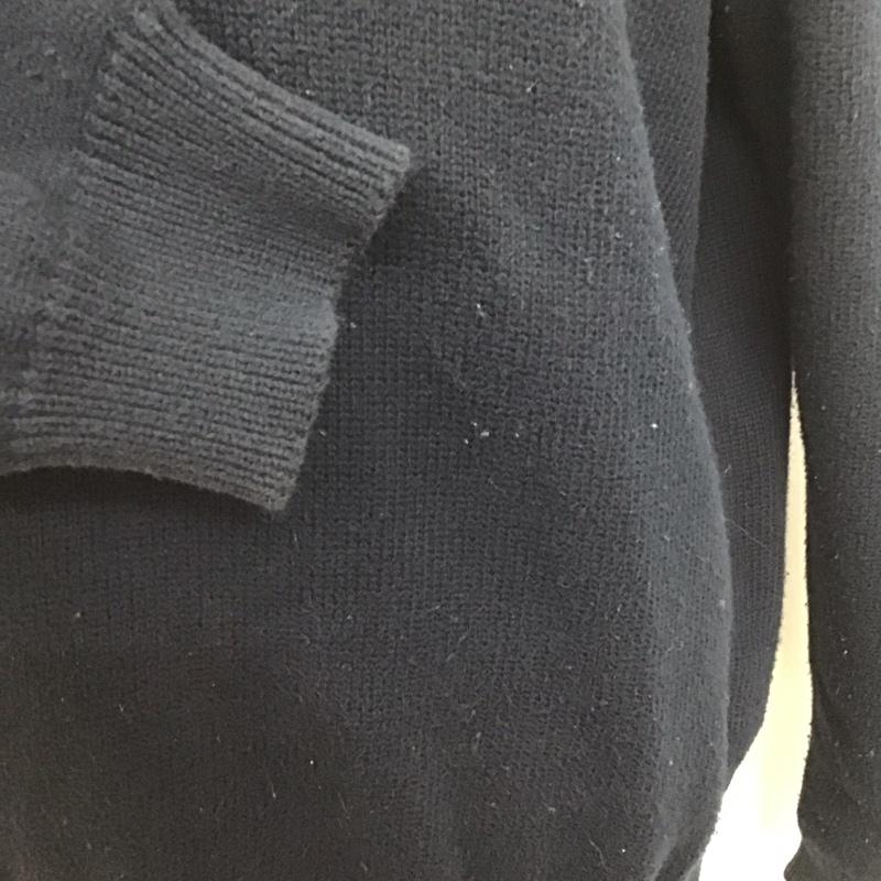 ポロラルフローレン POLO RALPH LAUREN ニット、セーター 長袖 長袖ニットカットソー ジップアップネック セーター スタンドカラー L ロゴ、文字 紺 / ネイビー / メンズ USED 古着 中古 10125104