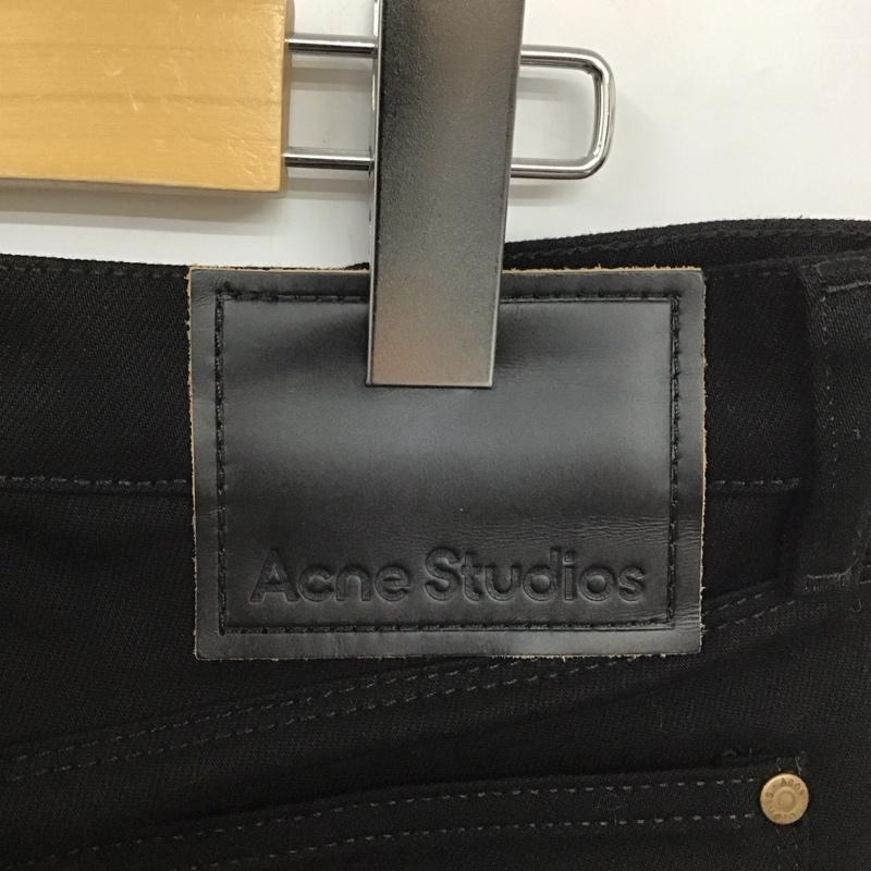アクネストゥディオズ Acne Studios パンツ デニム、ジーンズ スリムパンツ デニムパンツ ストレッチパンツ 28インチ 無地 黒 / ブラック / メンズ USED 古着 中古 10128718