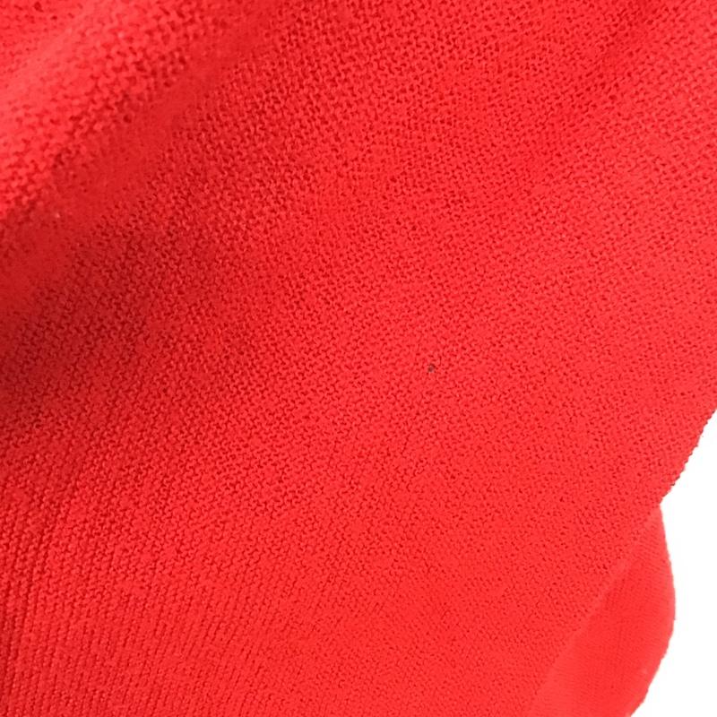 ラコステ LACOSTE カーディガン 長袖 80s USA製 アクリルニット カーディガン IZOD L ロゴ、文字 赤 / レッド / メンズ USED 古着 中古 10118295