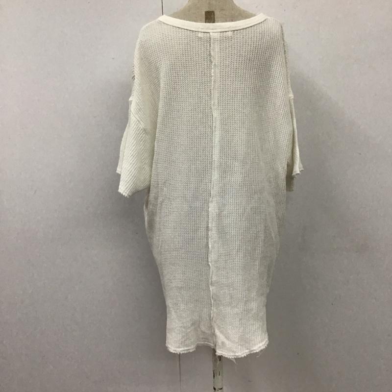 レイビームス Ray BEAMS Tシャツ 半袖 半袖カットソー ワッフルカットソー クルーネックカットソー 無地 白 / ホワイト / レディース USED 古着 中古 10115918