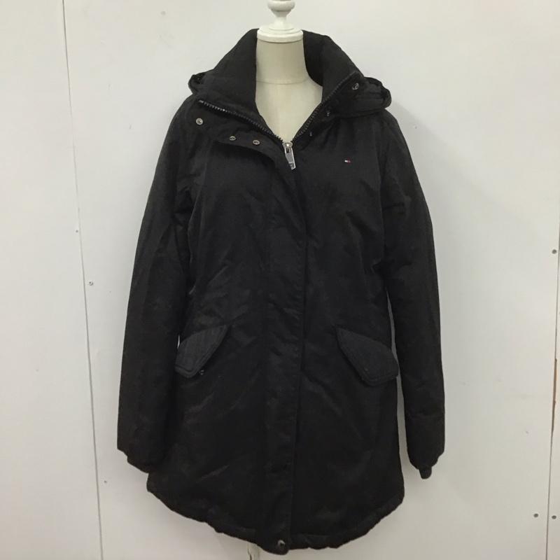 トミーヒルフィガー TOMMY HILFIGER ジャケット、上着 ジャケット、ブレザー 5100024073 パデッドパーカー 中綿ジャケット M ワンポイント 黒 / ブラック / レディース USED 古着 中古 10107522