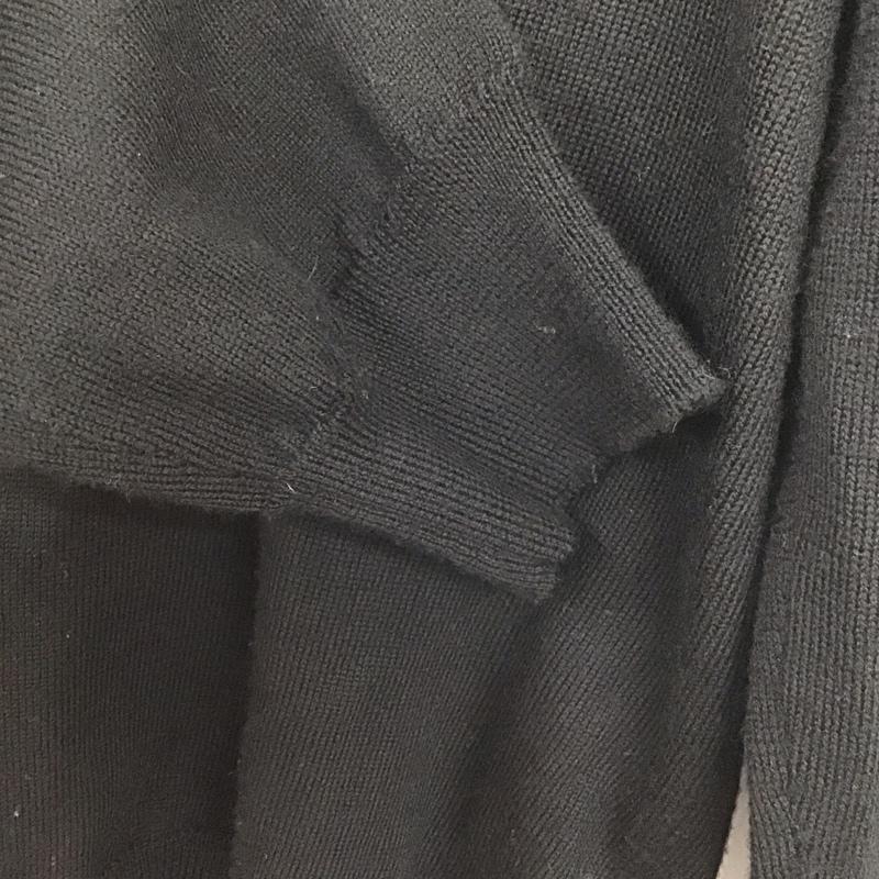 ポロラルフローレン POLO RALPH LAUREN ニット、セーター 長袖 長袖ニットカットソー クルーネック セーター L 無地 黒 / ブラック / メンズ USED 古着 中古 10137972