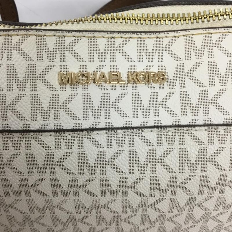 マイケルコース MICHAEL KORS トートバッグ トートバッグ 35F8GC6T7B シグネチャー ロゴ、文字 オフホワイト / オフホワイト / レディース USED 古着 中古 10140049