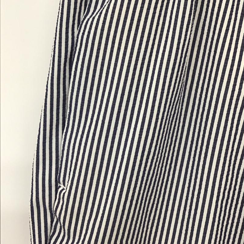 ザラ ZARA パンツ ワークパンツ、ペインターパンツ ワークパンツ ワイドパンツ カジュアルパンツ XL ストライプ 白 / ホワイト / X 水色 / ライトブルー / メンズ USED 古着 中古 10130744